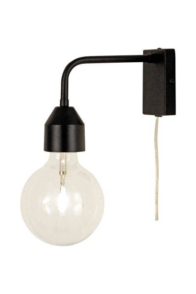 Flynn 20cm Zwart wandlamp Van Aneta Lighting - 