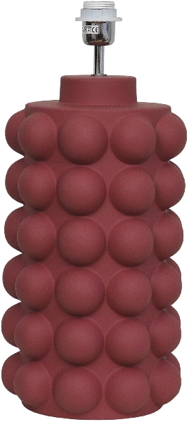 Bubbles 50cm Donkerrood lampenvoet Van Hallbergs - Bubbles is een unieke keramische lampenvoet.