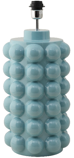 Bubbles 50cm Turkoois lampenvoet Van Hallbergs - Het bubbelontwerp heeft een heldere en glanzende turquoise kleur.