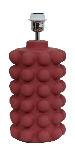 Bubbles 38cm Donkerrood lampenvoet Van Hallbergs - Bubbles is een unieke keramische lampenvoet.