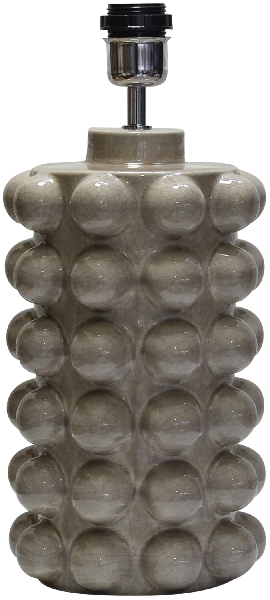 Bubbles 38cm Grijs lampenvoet Van Hallbergs - Bubbles is een moderne lampenvoet van keramiek.