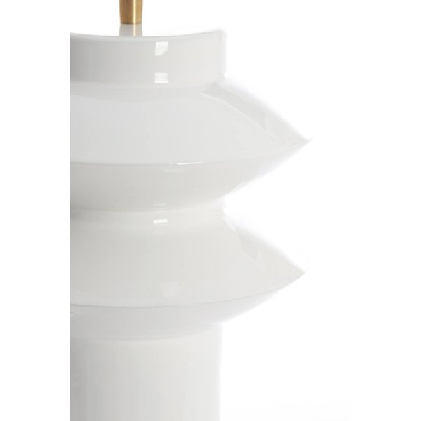 Petch 40cm Wit lampenvoet Van Light & Living - 