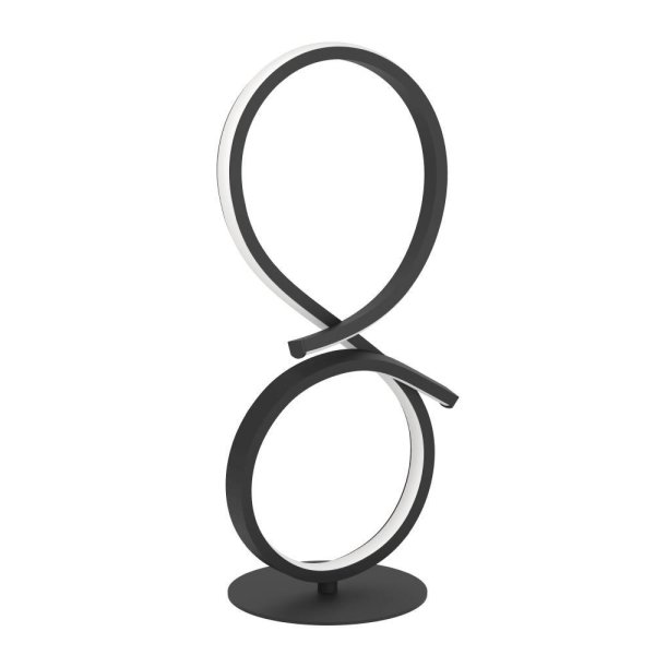 Serpins 40cm Zwart tafellamp Van Eglo - Het minimalistische en futuristische design van de lamp maakt het een stijlvolle toevoeging aan elk modern huis, terwijl de energiezuinige LED-technologie het een duurzame keuze maakt.