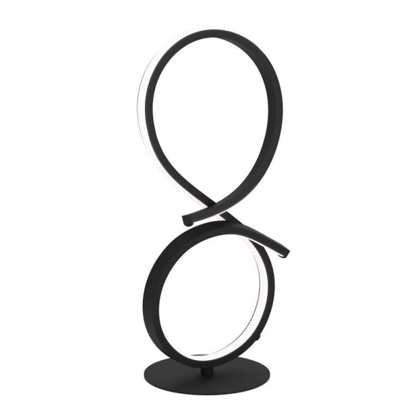 Serpins 40cm Zwart tafellamp Van Eglo - Het minimalistische en futuristische design van de lamp maakt het een stijlvolle toevoeging aan elk modern huis, terwijl de energiezuinige LED-technologie het een duurzame keuze maakt.