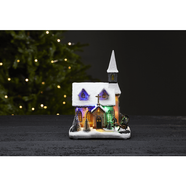 Chapel Veelkleurig Van Star Trading - Prachtig dorp met kerk, koor en fijne details.