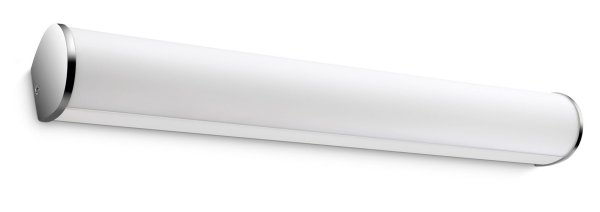 Fit 48cm Chroom badkamerlamp Van Philips - De synthetische lichtdiffuser verspreidt een prachtig, warmwit LED-licht in de badkamer.