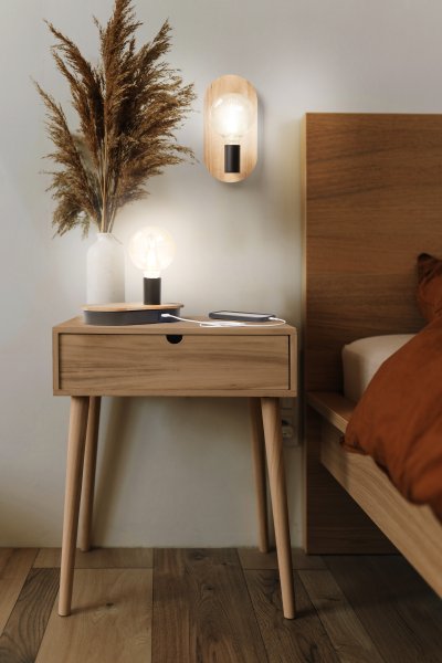 Wood 30cm Natuur wandlamp Van Ledvance - Hier zorgt de lamp niet alleen voor sfeervolle verlichting, maar is hij ook een stijlvol detail in het interieur.