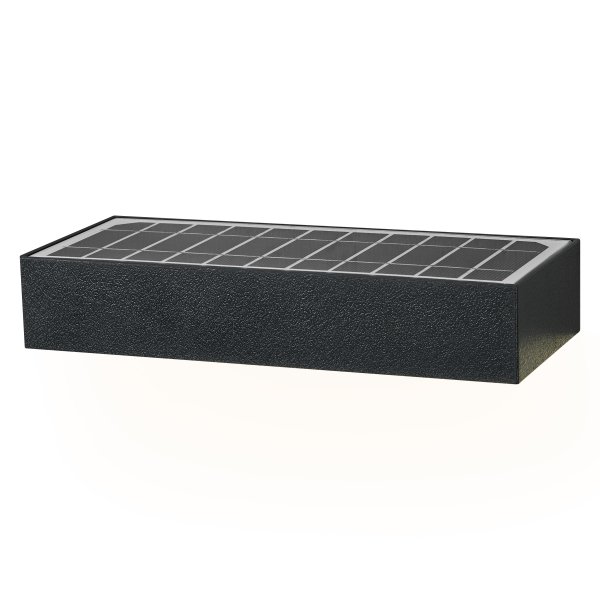 Bricklume Sensor Donkergrijs solarlamp Van Ledvance - Dankzij de IP65-classificatie is het apparaat weerbestendig en dus ideaal voor entrees, garages en looppaden.
