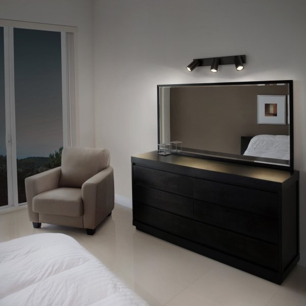 Octagon 3 Zwart spot Van Ledvance - Den n&auml;tta formen i kombination med de r&ouml;rliga spotlightsen g&ouml;r den m&aring;ngsidig och passar in i alla hem och stilar.