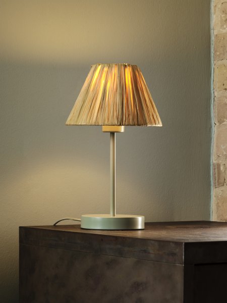 Raffia 33cm Natuur tafellamp Van Ledvance - Het is aan te raden om het op het bureau in de hal, het bijzettafeltje in de woonkamer of voor het raam in de keuken te plaatsen.