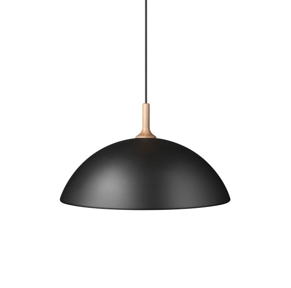 Bowl Ø60 Matzwart hanglamp Van Herstal - Med sin skandinaviska h&auml;rkomst skapar denna pendel en k&auml;nsla av rymd i ditt rum.