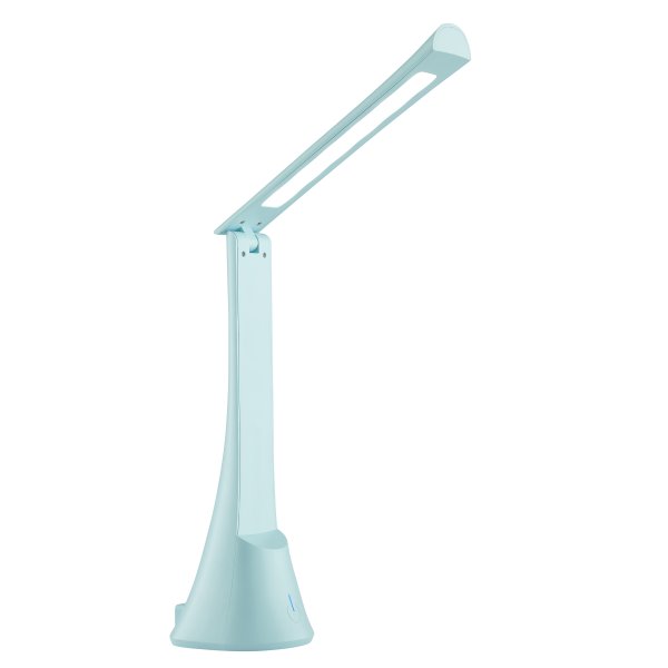 Idana 37cm Blauw kinderlamp Van Brilliant - Bovendien heeft de lamp een praktische USB-C-aansluiting in de voet, waardoor u uw externe apparaten, zoals een mobiele telefoon of tablet, direct via de lamp kunt opladen - perfect om uw bureau georganiseerd te houden.