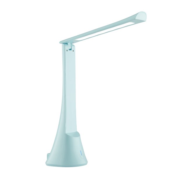 Idana 37cm Blauw kinderlamp Van Brilliant - Bovendien heeft de lamp een praktische USB-C-aansluiting in de voet, waardoor u uw externe apparaten, zoals een mobiele telefoon of tablet, direct via de lamp kunt opladen - perfect om uw bureau georganiseerd te houden.