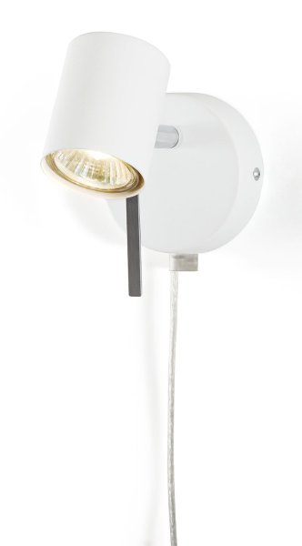 Alpha Wit leeslamp Van Cottex - Dankzij de beweegbare kop kunt u het licht eenvoudig richten op de plek waar u het nodig hebt.