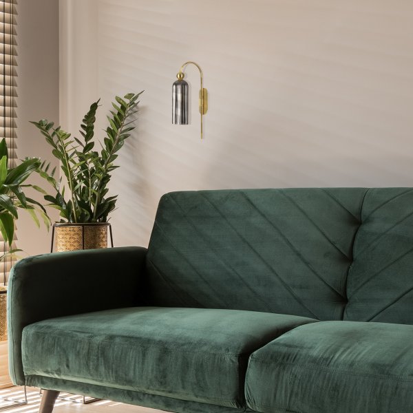 Antic 54cm Rook wandlamp Van Maytoni - Dankzij de verfijnde boogvorm en unieke kleurencombinatie is dit de perfecte keuze voor iedereen die een tijdloze en elegante sfeer aan zijn huis wil toevoegen.