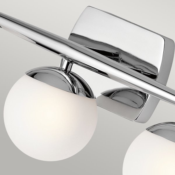 Jasper 62cm Gepolijst chroom badkamerlamp Van Elstead Lighting - Dankzij het stijlvolle design is de lamp zowel praktisch als decoratief in de badkamer.