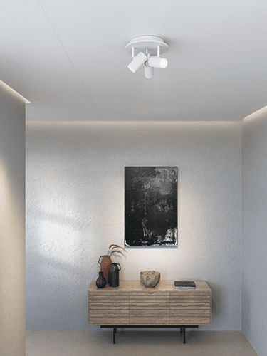 Tyson 3 Witte structuur spot Van Belid - Past in de meeste kamers van uw huis.