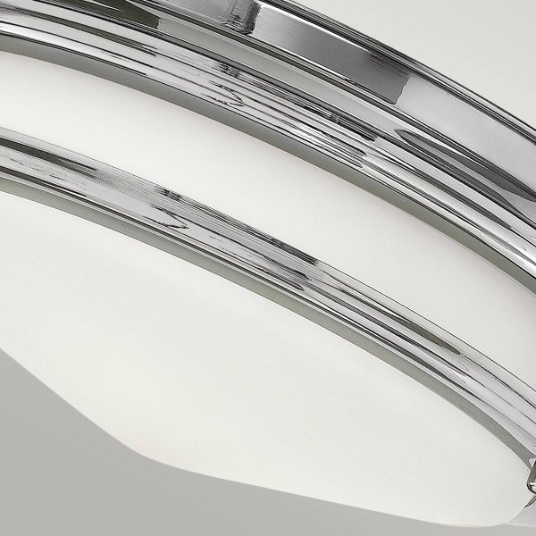 Hadrian Ø30 Chroom badkamerlamp Van Elstead Lighting - De Hadrian plafondlamp met chromen afwerking heeft een tijdloos en stijlvol design en is dankzij de IP44-classificatie perfect voor badkamers.