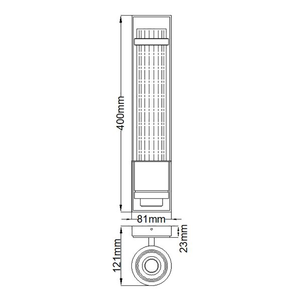 Wellington 40cm Chroom badkamerlamp Van Elstead Lighting - Gemaakt van hoogwaardig staal en glas, biedt het een luxueuze uitstraling met zijn gepolijste chromen afwerking en gecanneleerde glazen kap die een prachtige lichtverspreiding creëert.
