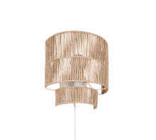 Satna 24cm Natuur wandlamp Van Trio Lighting - Satna is een moderne wandlamp met een eenvoudig design.