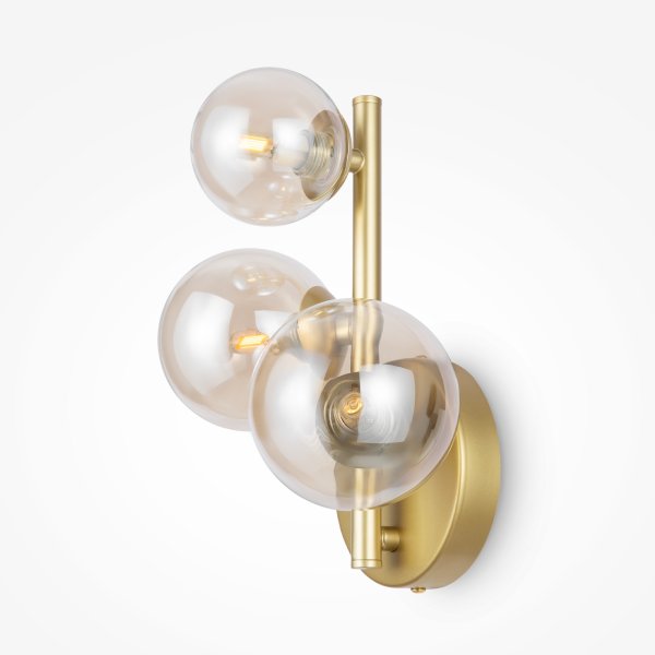 Dallas 25cm Goud wandlamp Van Maytoni - Creëer een verfijnde en uitnodigende sfeer met Dallas, een lamp die uw huis met klasse en finesse verlicht.