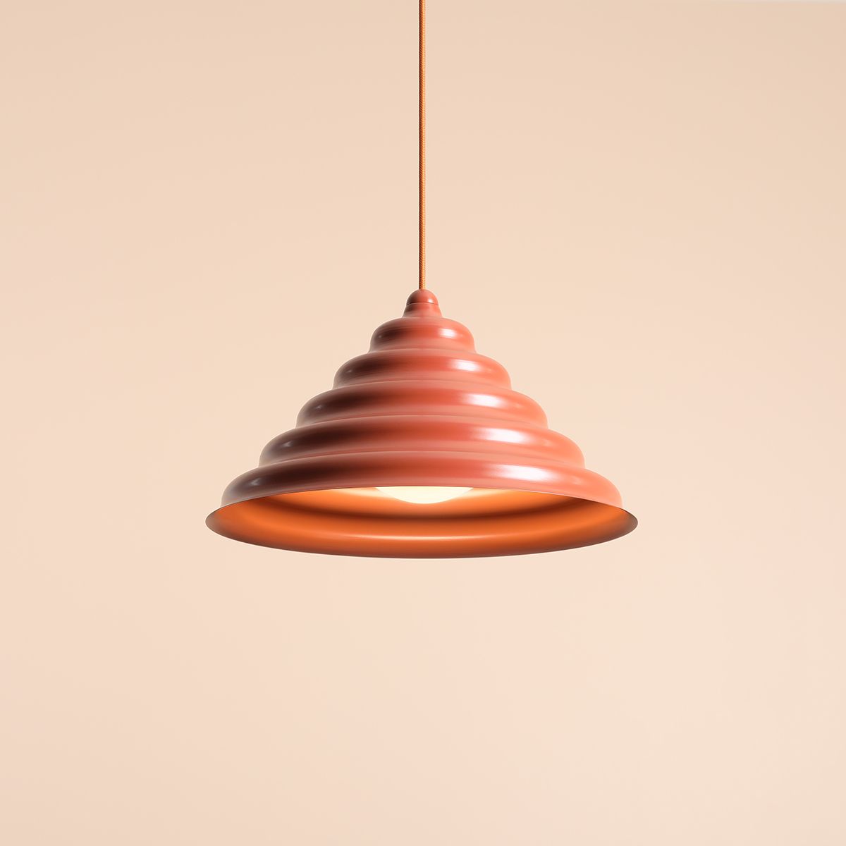 Wave Ø36 ROOD hanglamp Van Artera - Wave is een moderne hanglamp met een retrodesign, waardoor het een veelzijdige lamp is die in elk huis past.