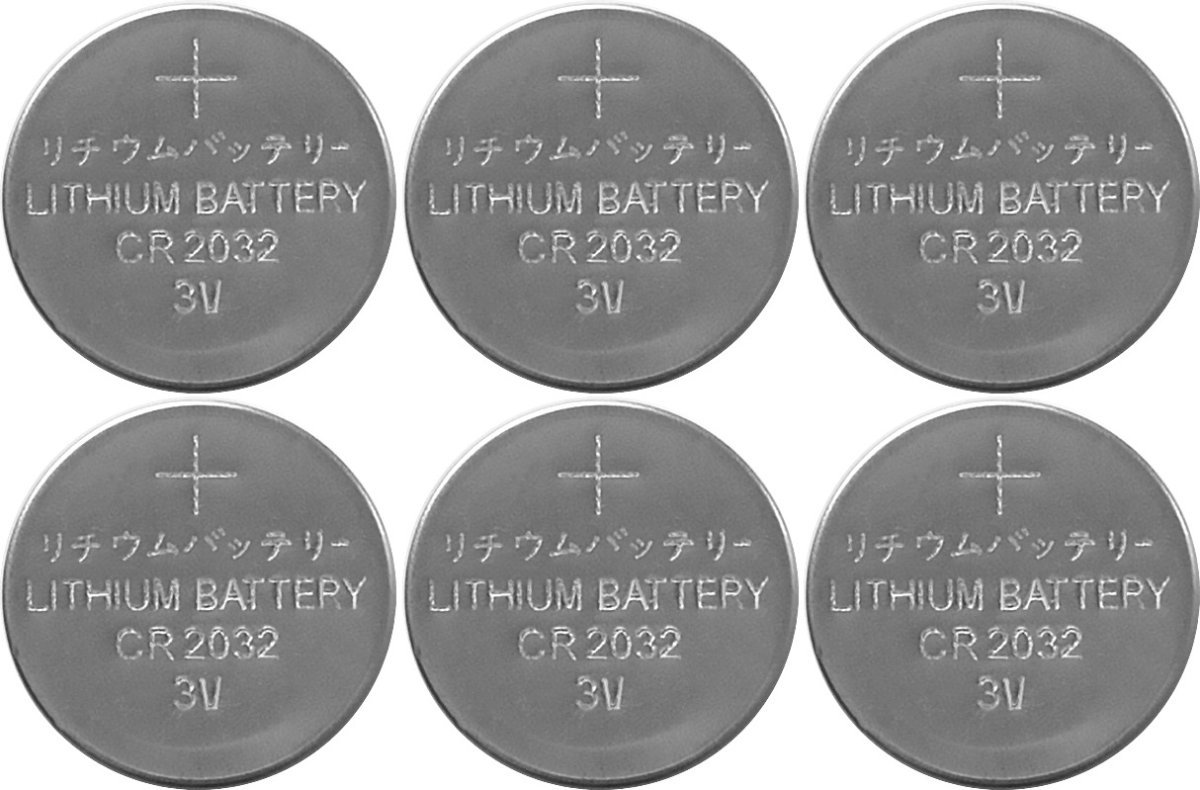 Batterij 6 Stuks CR2032 Zilver Van Star Trading - 