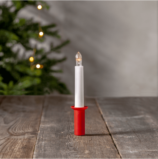Lucia-kaars ROOD Van Star Trading - Inclusief 1 vervangbare E10-lamp (1,4 V).