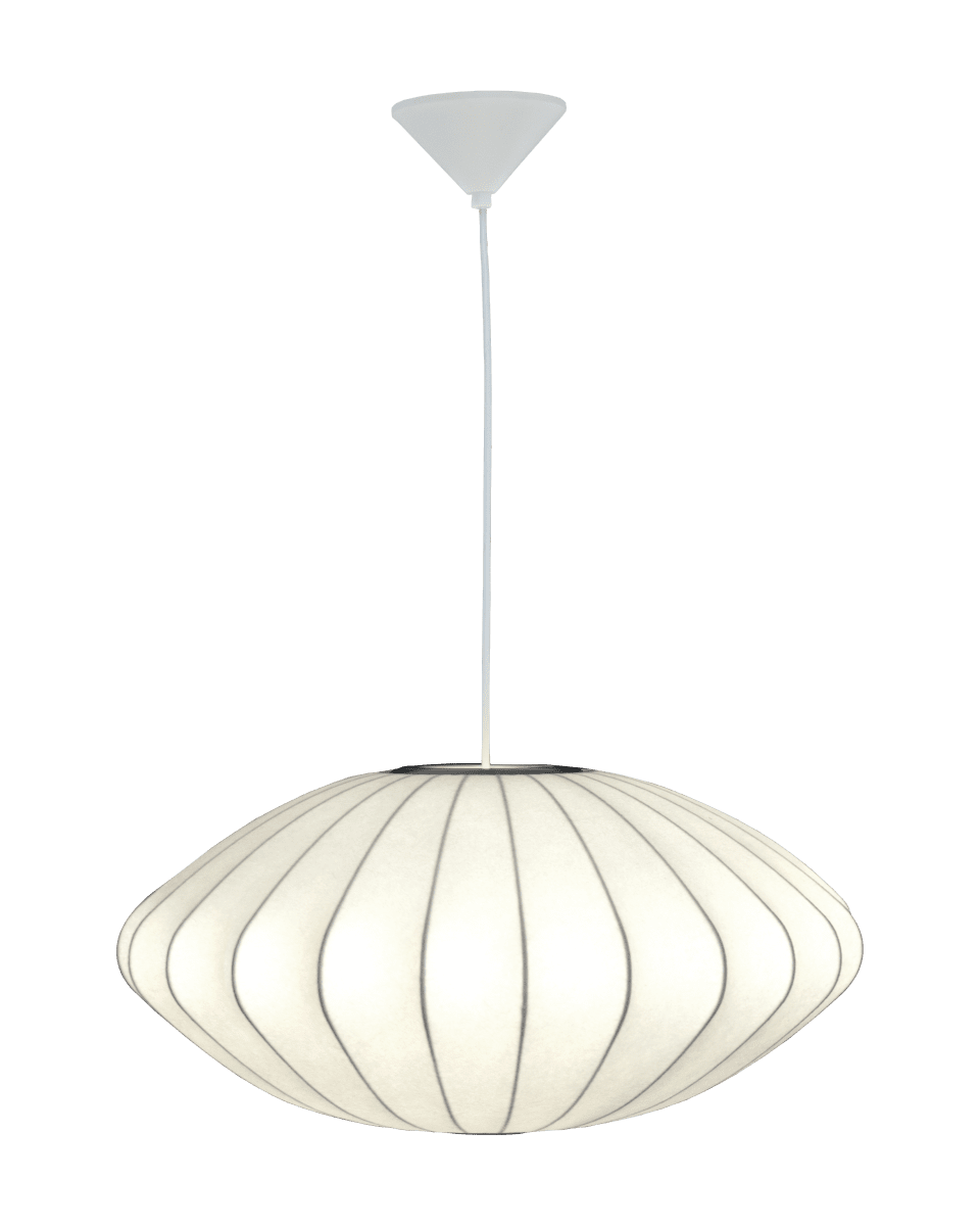Josefine Ø65 Wit hanglamp Van Aneta Lighting - De Josefine hanglamp is een elegante lamp met een zachte en harmonieuze vorm die de kamer een aangename uitstraling geeft.