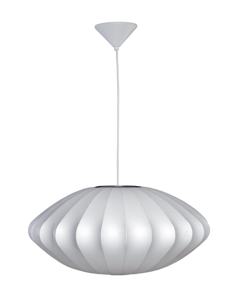 Josefine Ø65 Wit hanglamp Van Aneta Lighting - De Josefine hanglamp is een elegante lamp met een zachte en harmonieuze vorm die de kamer een aangename uitstraling geeft.