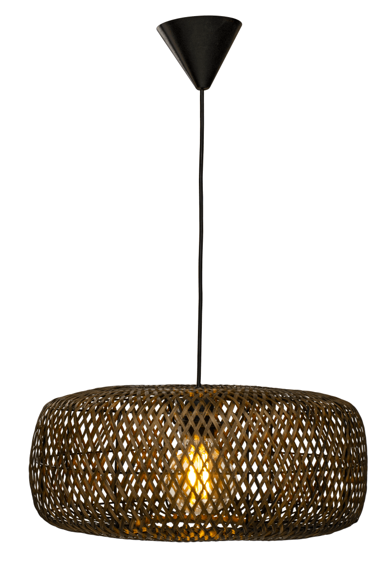 Savanna Ø57 Bruin hanglamp Van Aneta Lighting - De Savanna plafondlamp is een natuurlijke en aardse lamp die perfect is voor het moderne, Scandinavische huis.