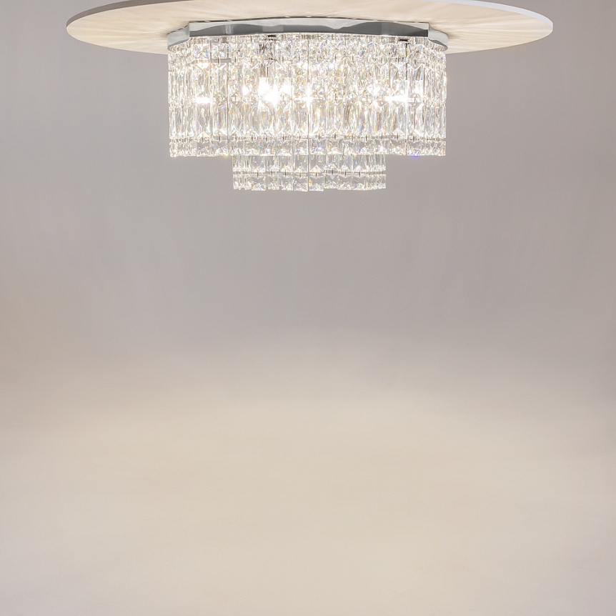 Dune Ø45 Chroom kristal Van Maytoni - Ideaal voor in de hal, woonkamer of boven de eetkamer voor een verfijnd en stralend interieurdetail.