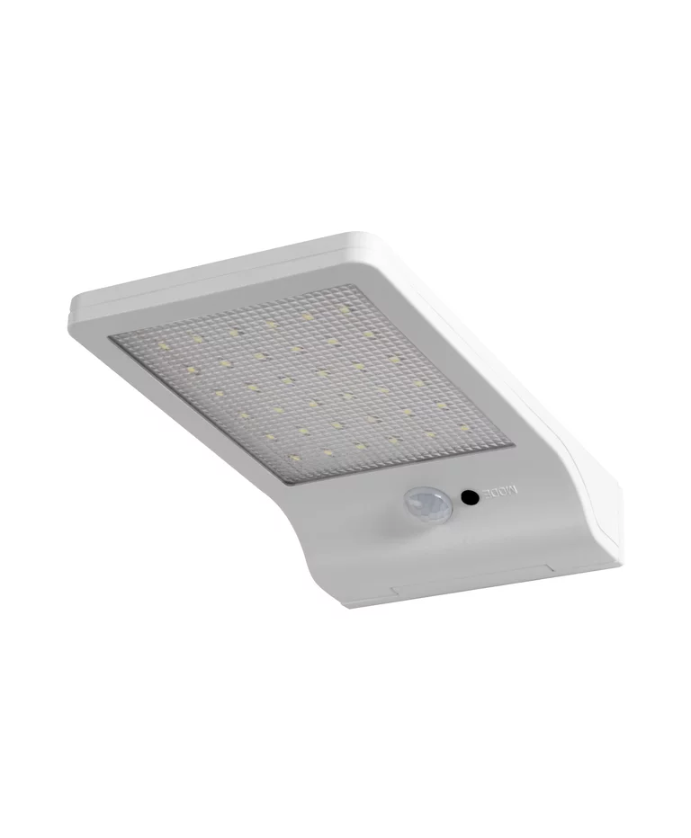 DoorLED Sensor Wit solarlamp Van Ledvance - De ingebouwde bewegings- en daglichtsensor zorgt ervoor dat de lamp automatisch aangaat bij beweging en optimaliseert zo het energieverbruik.