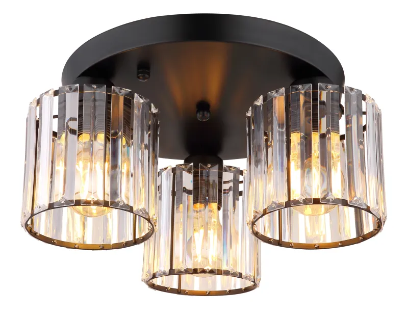 Jordana Ø35 Zwart plafondlamp Van Globo Lighting - Jordana &auml;r en elegant plafond som imponerar med sin eleganta och stilrena design.