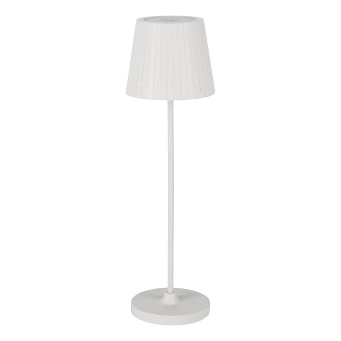 Cabozo 37cm Wit Draagbare Van Eglo - De lamp beschikt over een touchdimmer voor eenvoudige lichtregeling en heeft een IP44-classificatie voor bescherming tegen spatwater.