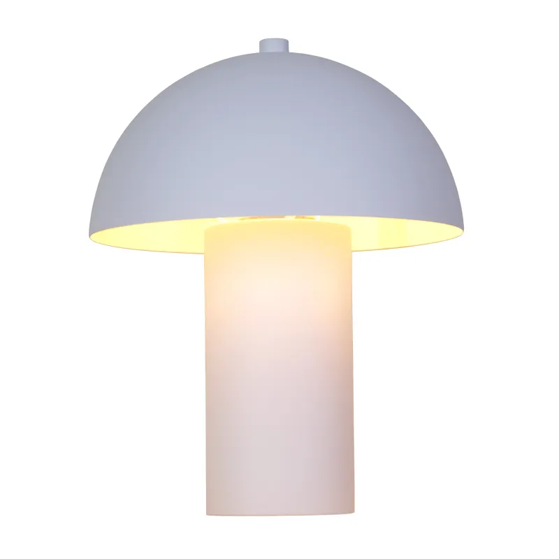 Bert 26cm Wit tafellamp Van Globo Lighting - Med sin minimalistiska elegans sm&auml;lter bert harmoniskt in i moderna hem och blir en stilfull inredningsdetalj.