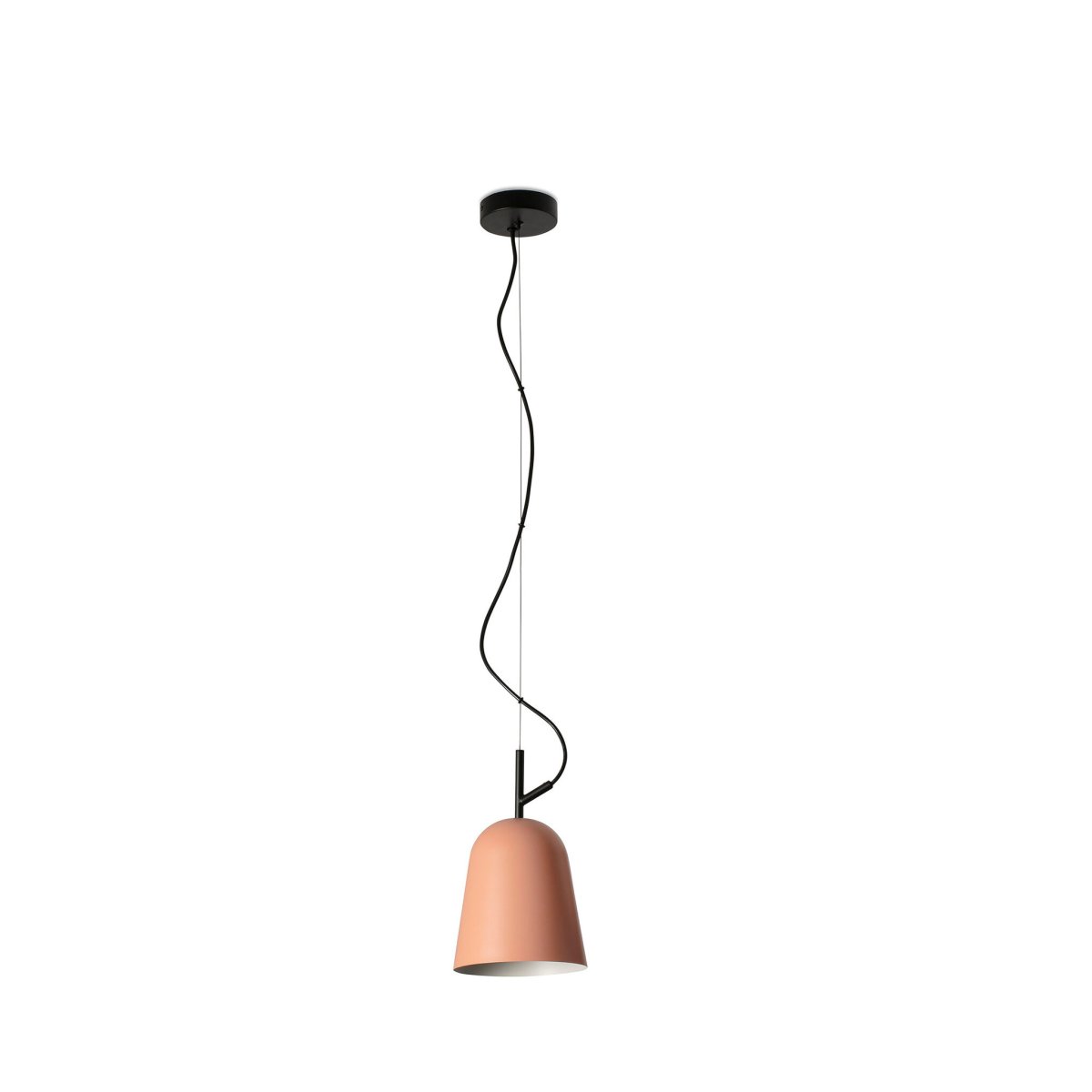  Studio Ø16 Roze hanglamp Van Faro Barcelona - De unieke kabelklem in de vorm van een boomtak geeft de lamp een persoonlijk en speels karakter.