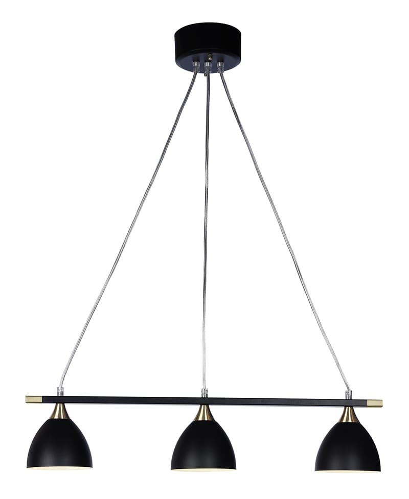 Lexi 65cm Zwart hanglamp Van Cottex - De hoogte is tijdens de installatie aanpasbaar aan uw behoeften.