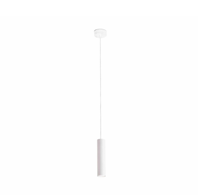Ora Ø4 Wit hanglamp Van Faro Barcelona - ORA LED bestaat uit een spot en een hanglamp, met een witte afwerking.