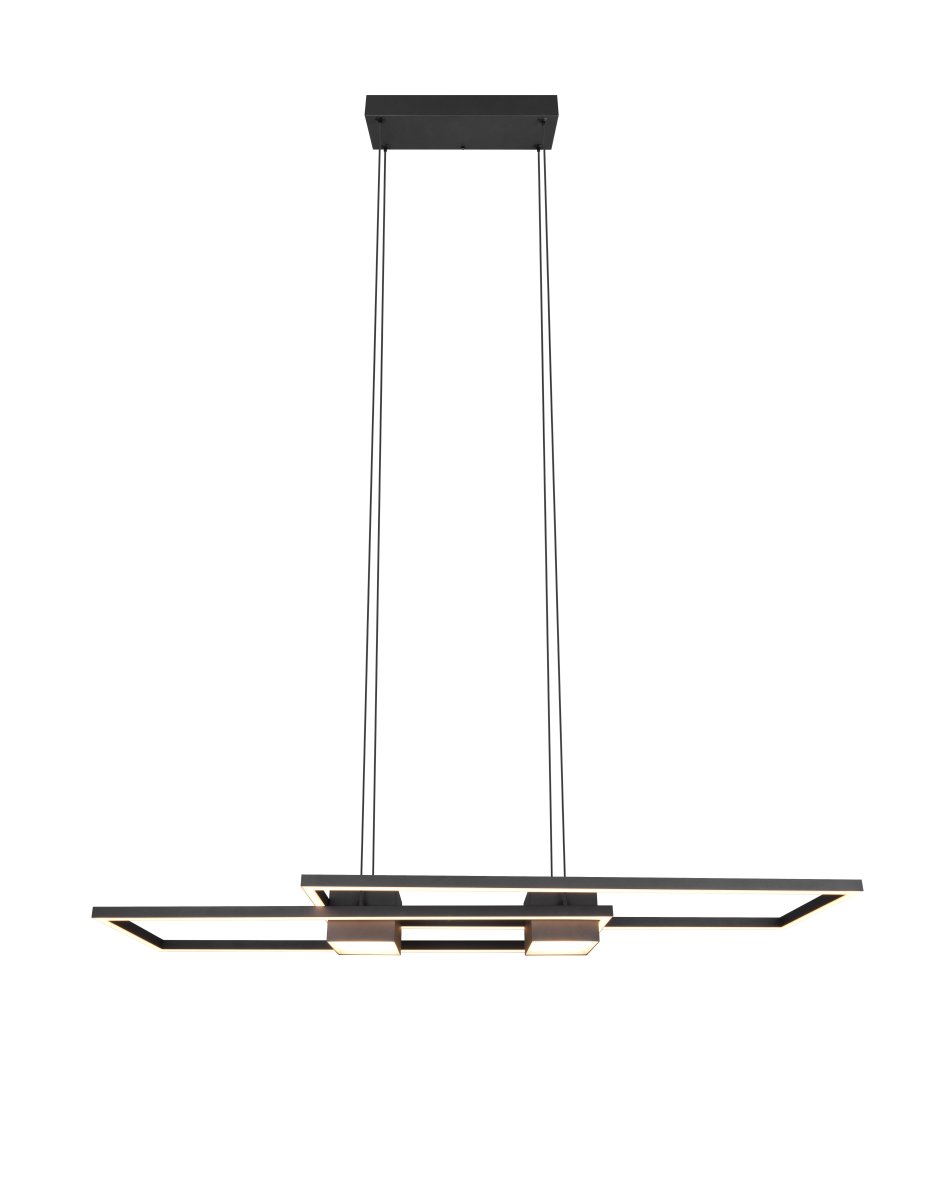Albany 100cm Zwart hanglamp Van Trio Lighting - 