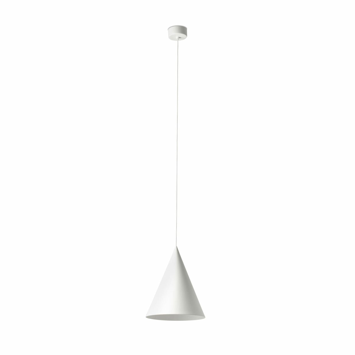 Lina Ø24 Wit hanglamp Van Faro Barcelona - Het stijlvolle design past perfect in omgevingen waar u verfijnde maar ingetogen verlichting wenst - ideaal boven tafels, keukens of in moderne lounges.