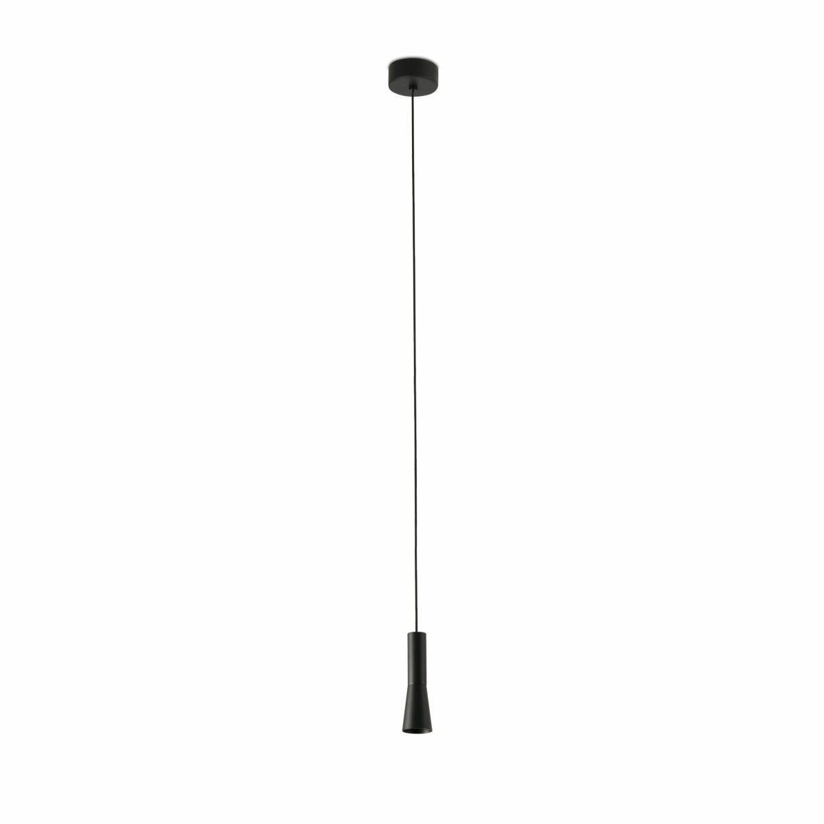 Nina Ø4 Zwart hanglamp Van Faro Barcelona - Nina is een zwarte hanglamp met ge&iuml;ntegreerde ledtechnologie en een stijlvol, minimalistisch design.