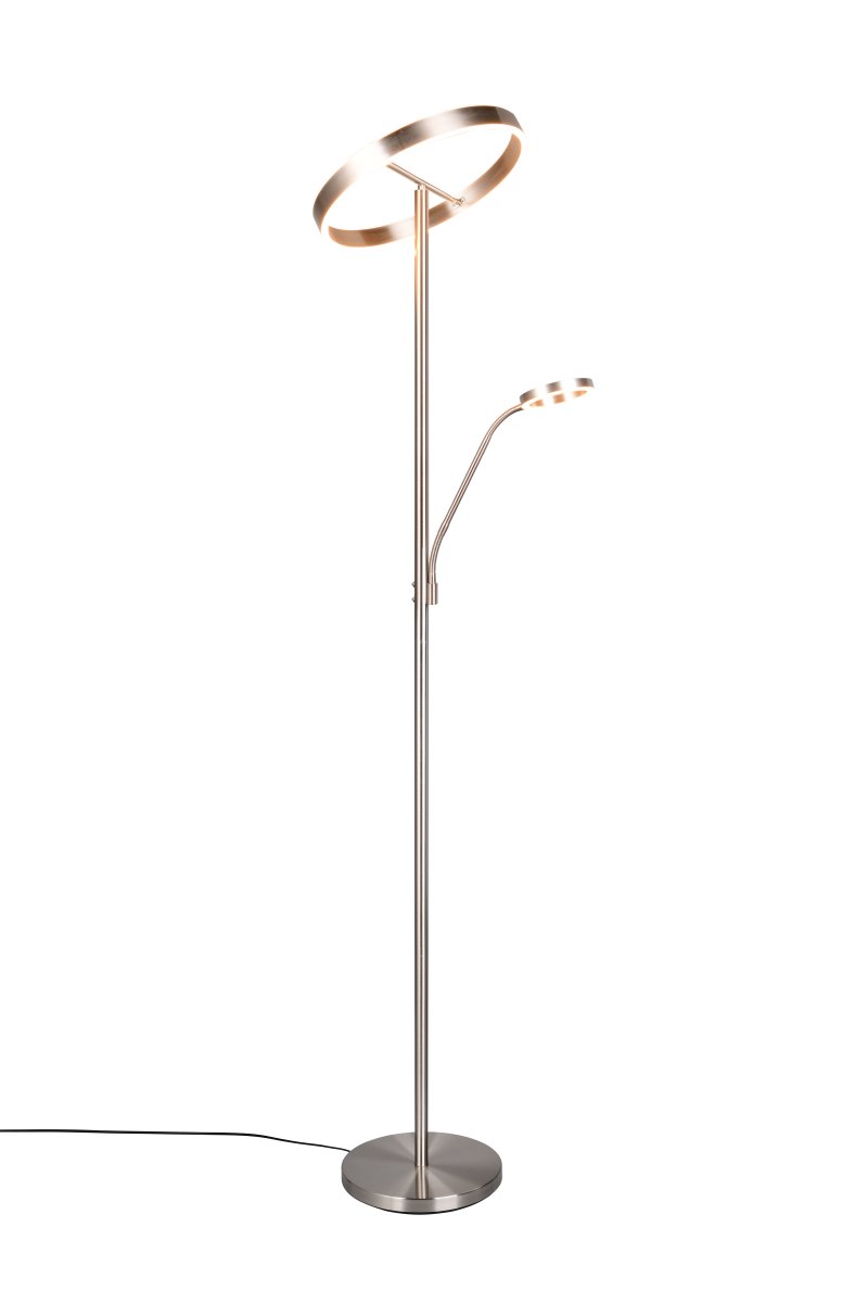 Willis Geborsteld staal vloerlamp Van Trio Lighting - 