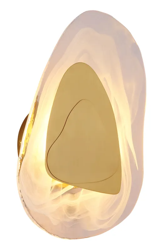 Dorsey 32cm Goud wandlamp Van Globo Lighting - Dorsey v&auml;gglampa f&ouml;rtrollar med sin unika molnformade design och skapar en harmonisk atmosf&auml;r i varje rum.