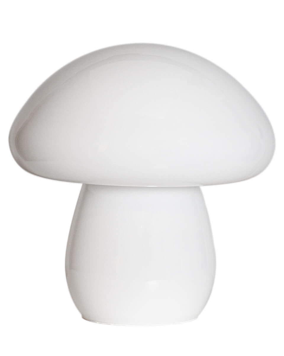 Mira Mushroom 30cm Wit tafellamp Van By Rydéns - De lamp is niet alleen een functionele lichtbron, maar ook een artistiek detail dat met zijn op de natuur ge&iuml;nspireerde ontwerp en handgemaakte kwaliteit uw interieur accentueert.