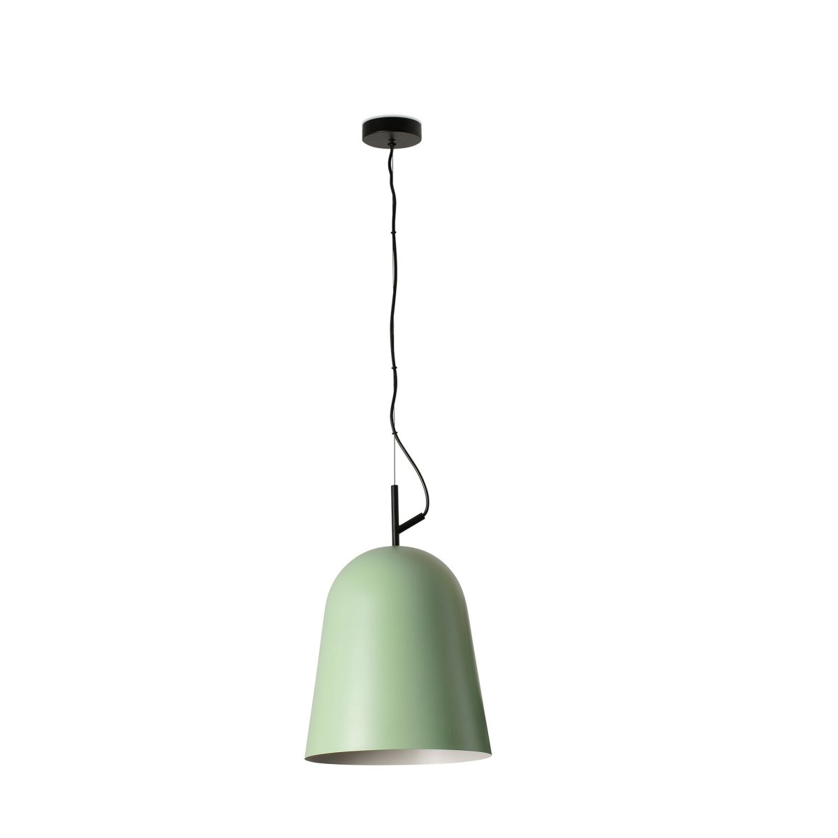 Studio Ø30 Groente hanglamp Van Faro Barcelona - Studio is een elegante hanglamp in groen, ontworpen door Nahtrang met inspiratie uit de klassieke lijnen van de jaren 50 - tijdloze esthetiek in een moderne vintage stijl.