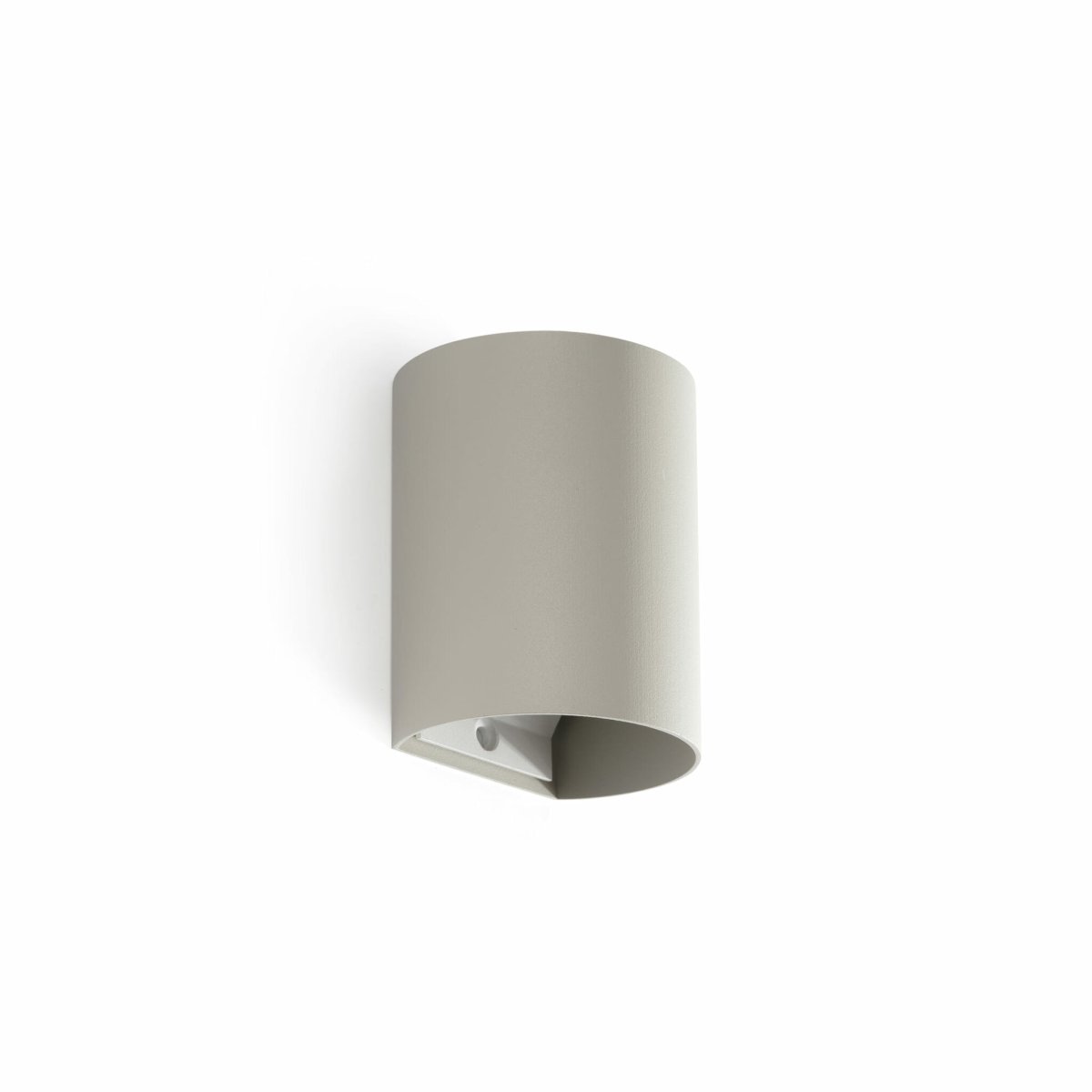 Sole 10cm Grijs wandlamp Van Faro Barcelona - Sole is een grijze wandlamp met een matte afwerking die functie en vorm combineert in een compact formaat.