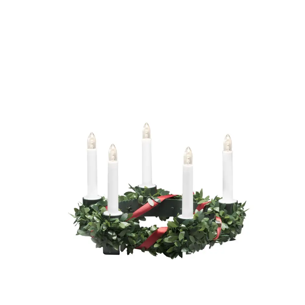 Lucia-kroon Met Decoratie Groente Van Konstsmide - Een mooie en veilige oplossing voor Luciavieringen thuis of op school.