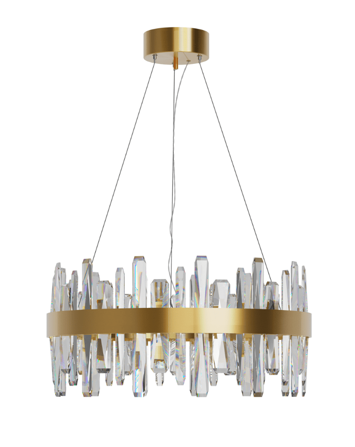 Triumph Ø60 Messing hanglamp Van By Rydéns - Het is een echte blikvanger en geeft de kamer een luxueuze uitstraling, perfect voor wie het interieur wil verrijken met iets unieks en smaakvols.