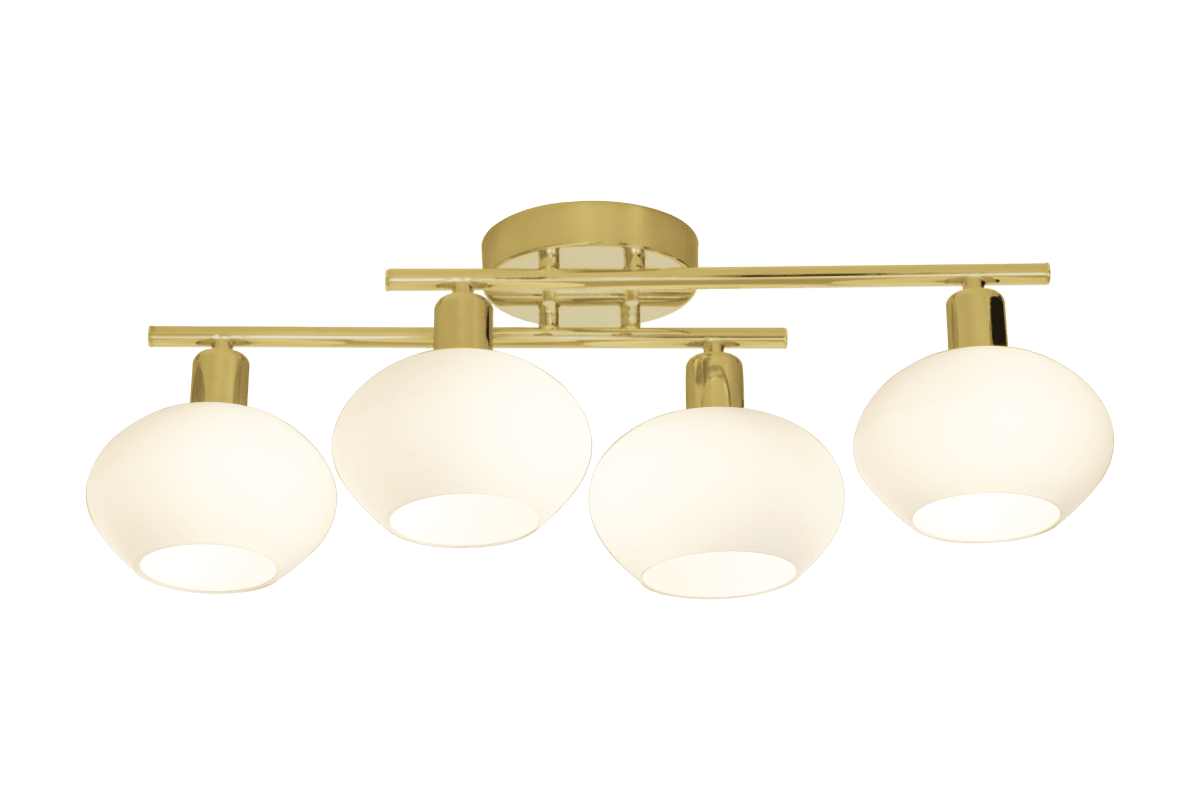 Elba 60cm Mat messing badkamerlamp Van Aneta Lighting - De Elba plafondlamp is de perfecte badkamerlamp voor wie een moderne touch in zijn badkamer wil.